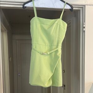 Green Belted Jumpsuit